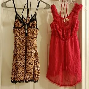 2 lingerie size small & handcuffs with thong nwot